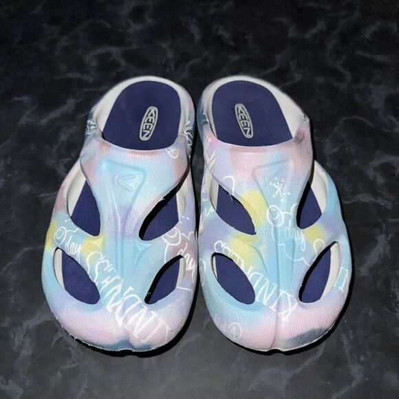 Keen Shanti Comfortable Slip On Clog Multi Blue Depths Pastel Women’s Size 5 - Picture 2 of 7